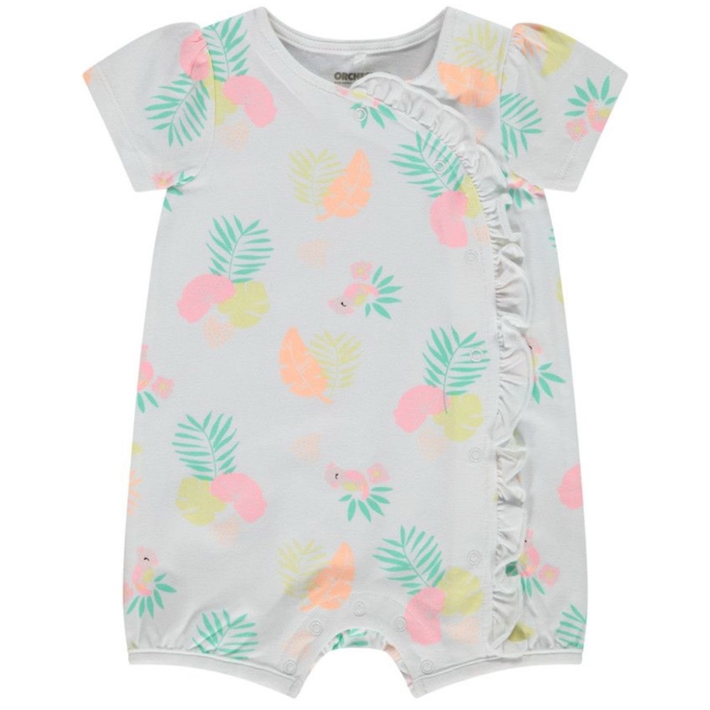 NWTG ! Orchestra Colorful Baby Romper with Ruffle Detail 6-12m